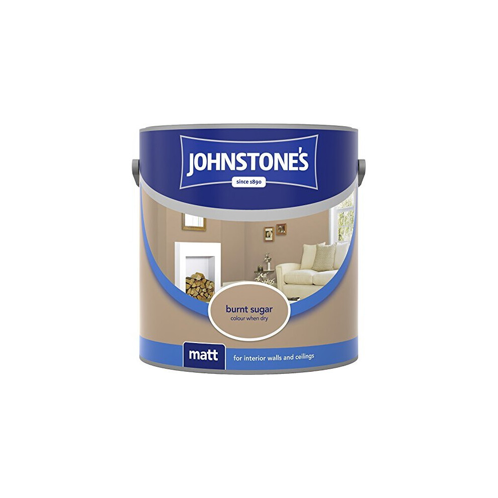 (Burnt Sugar, 2.5L) Johnstone's Matt Emulsion | Matt Wall Paint