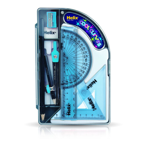 Helix Cool Curves Maths Set (Assorted Colours) 1