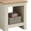 Timber Art Design UK Lisbon Side Lamp Table Bedside Cabinet With Open Storage Shelf Cream 3