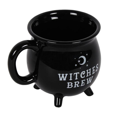 Witches Brew Cauldron Mug Black 1