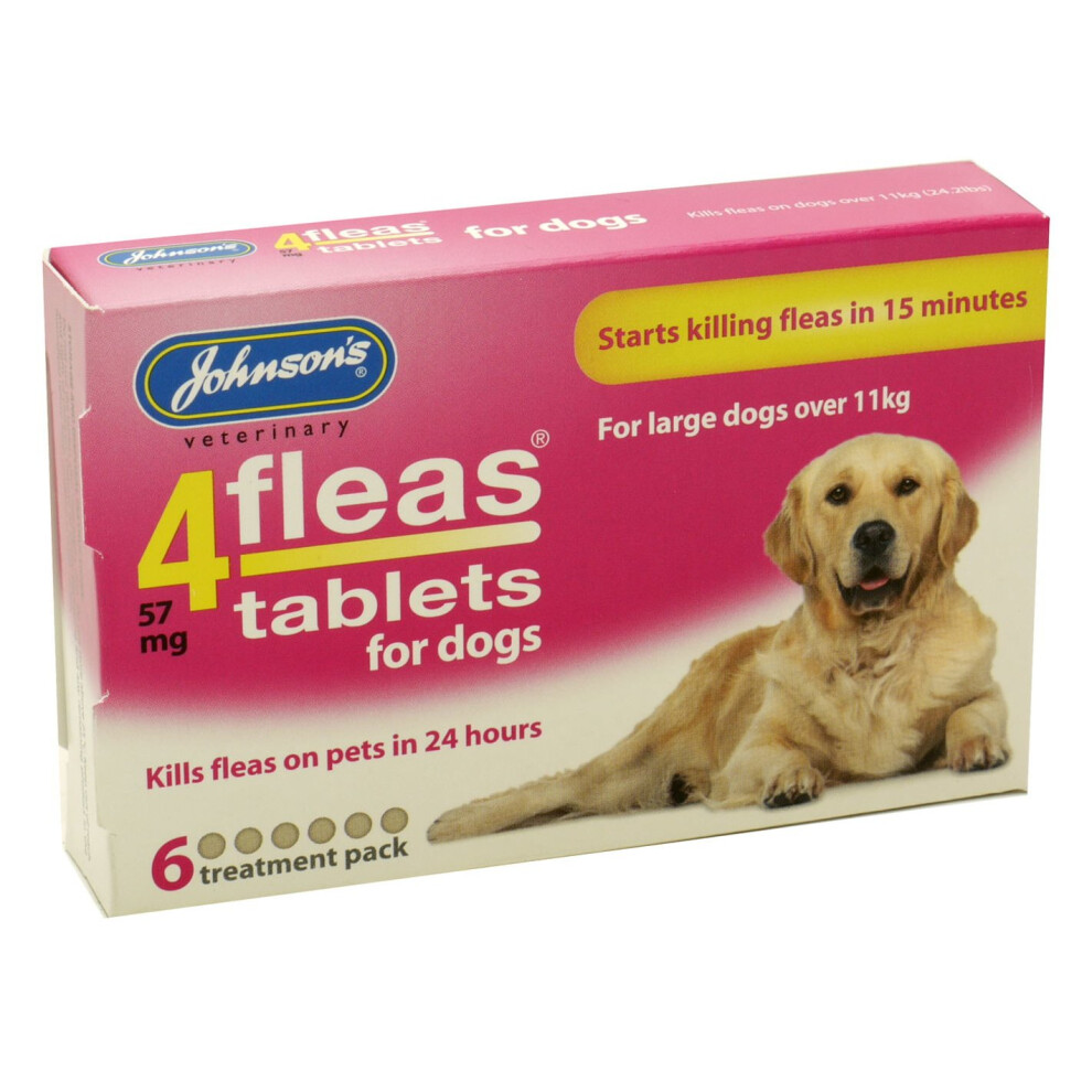 Johnson's 4 Flea Tablets For Large Dogs 6 Pack