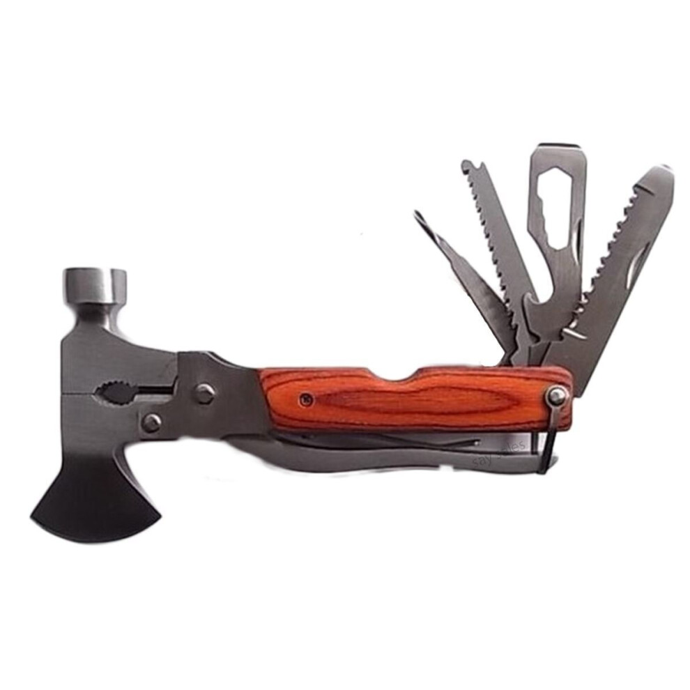 Camping Gardening Tool Hammer Axe Emergency Plier Bottle Opener Car 5056013605775