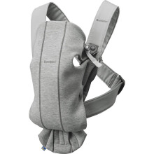 BABYBJÖRN Baby Carrier Mini, 3D Jersey, Light Grey