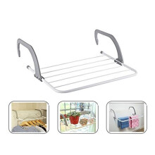 Balcony Clothes Airer, CompraFun Stainless Steel Balcony Hanging Clothes Airer Folding Radiator AirerDrying Rack