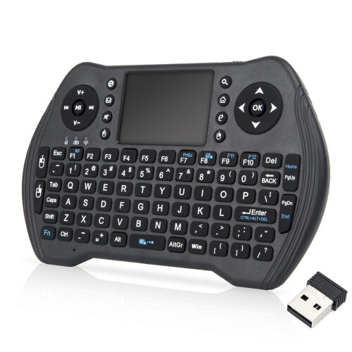 Zedo Backlit Mini Wireless Keyboard 2.4G, Handheld Remote with Touchpad Mouse for Android TV Box, Windows PC, HTPC, IPTV, Raspberry Pi, XBOX 360,... 1