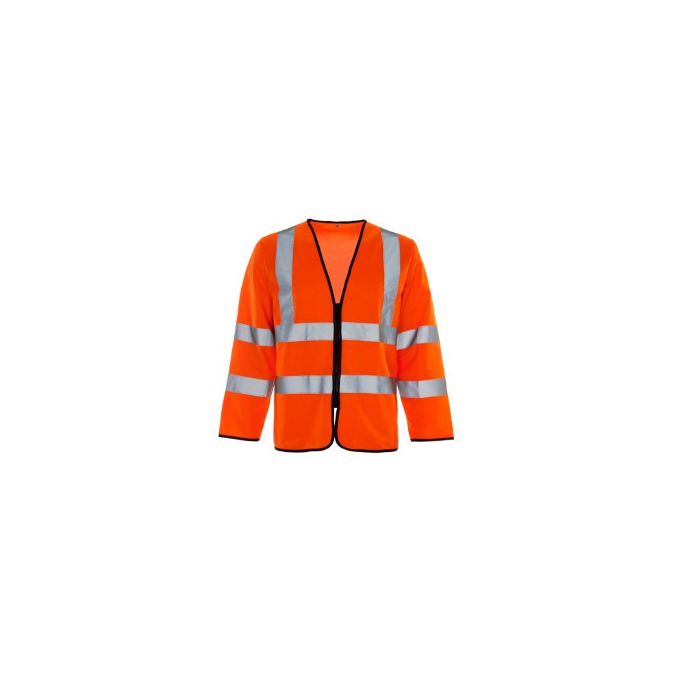 Supertouch 32682 Long Sleeved Hi Vis Zip Vest, Medium, Orange 5036770326823