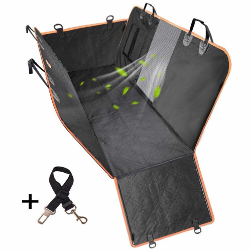 Siivton Car Seat Covers for Dogs w/Breathable Mesh Viewing Window, Dog