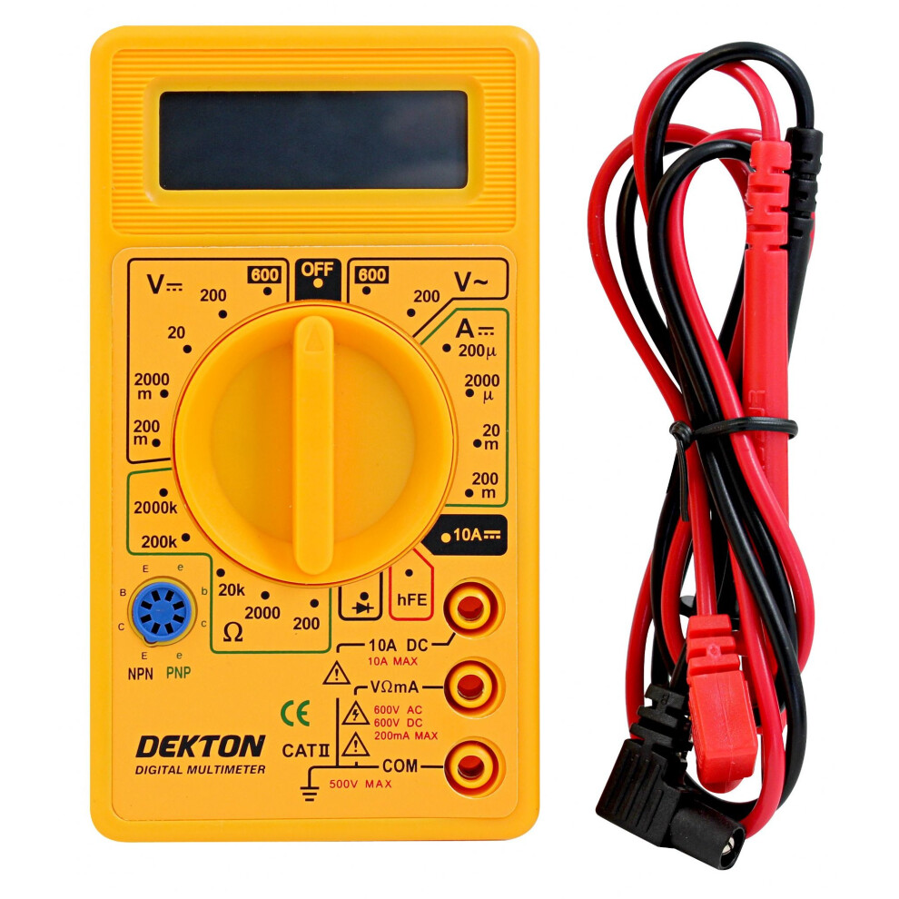 Digital LCD Multimeter Voltmeter Ammeter OHM AC DC Circuit Checker Tester