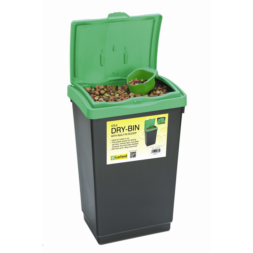 47L  Dry-Bin With Scoop Made From Plastic For Storage