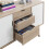 Timber Art Design UK Alford Sideboard 2 Doors 3 Drawers Storage Cabinet Cupboard Oak White 7