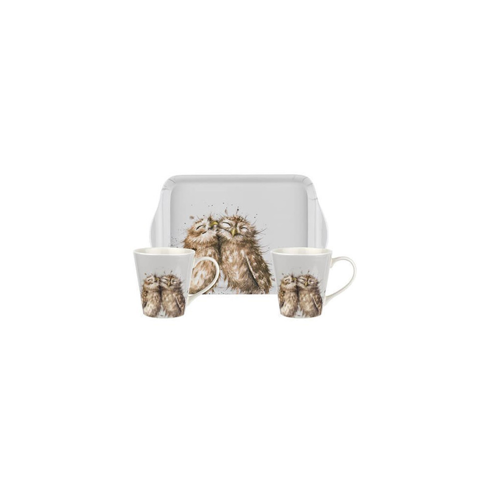 Wrendale Designs Mug & Tray Set Owl