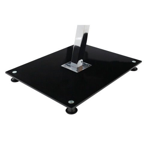 Premier Housewares Premier Housewares Black Tempered Glass Top End Table 2