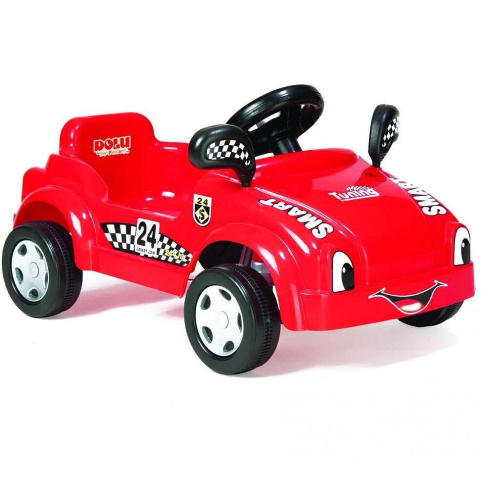 Dolu Toddler Kids Car Pedal Operated Ride On Car Red Outdoor Garden
