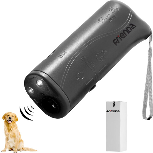 LED Ultrasonic Dog Repeller and Trainer Device 3 in 1 Anti Barking Stop