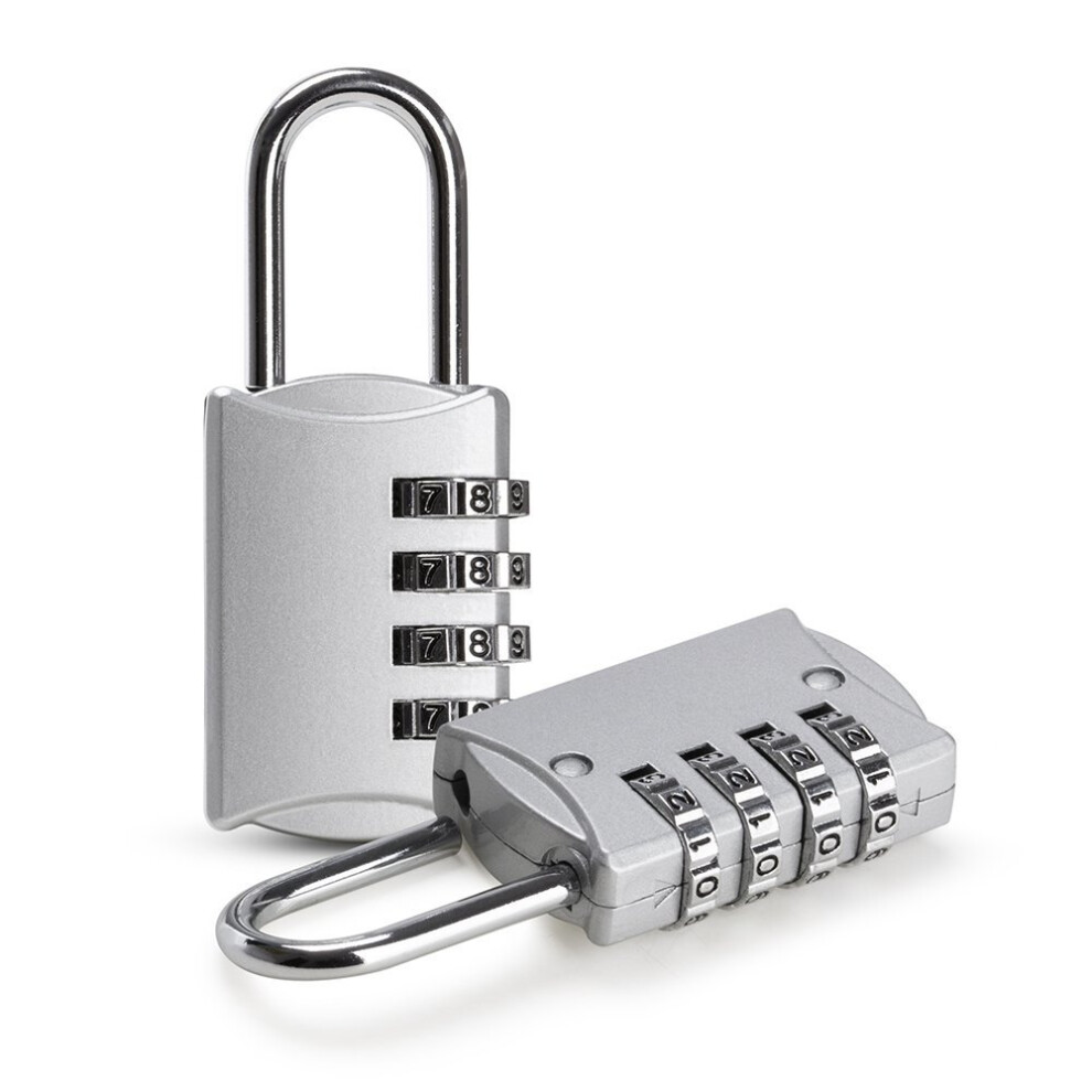 Combination Padlocks, 4 Digit Security Padlock, [2 Pack] Combination Lock For School Gym Suitcase Luggage 714983114660