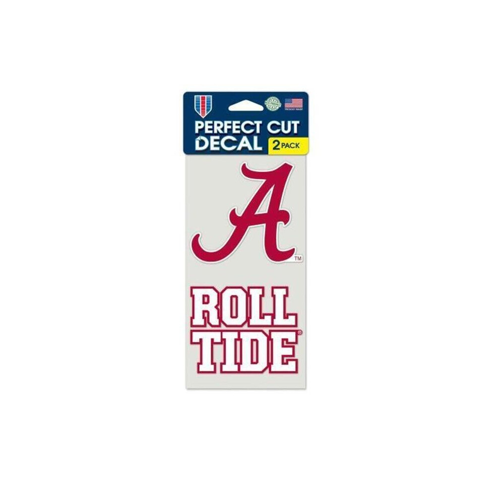 Alabama Crimson Tide Set Of 2 Die Cut Decals 032085407115