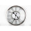 45Cm Silver Plastic Cut Out Wall Clock Roman Numbers Home Office Decoration 1
