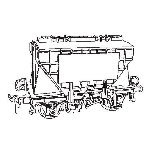 Presflo Cement Wagon - Dapol Kitmaster C040 OO Gauge Unassembled Plastic Model Kit 1