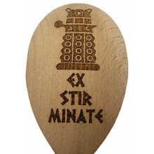 DALEK DOCTOR WHO INSPIRED WOODEN BAKING SPOON WOOD KITCHEN COOKING BIRTHDAY PRESENT GIFT DR WHO FAN WHOVIAN LASER ENGRAVED