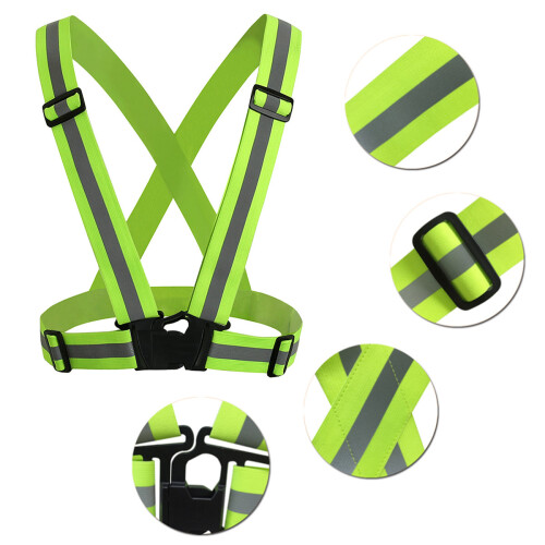 TRIXES Adjustable High Visibility Reflective Safety Harness 2