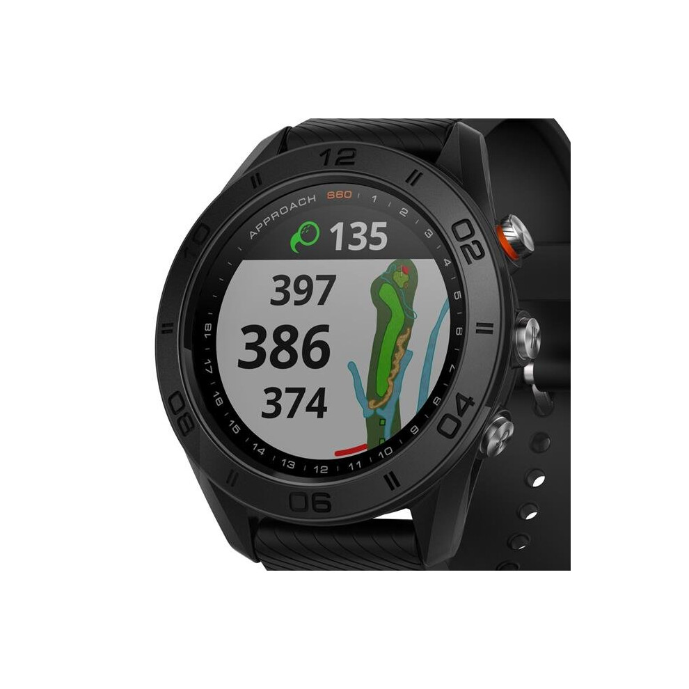 Garmin 70567 S60 GPS Golf Watch with Black Silicone Band