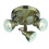 Searchlight Searchlight Industrial 3 Light Antique Brass Halogen Ceiling Spotlight Disc New 1