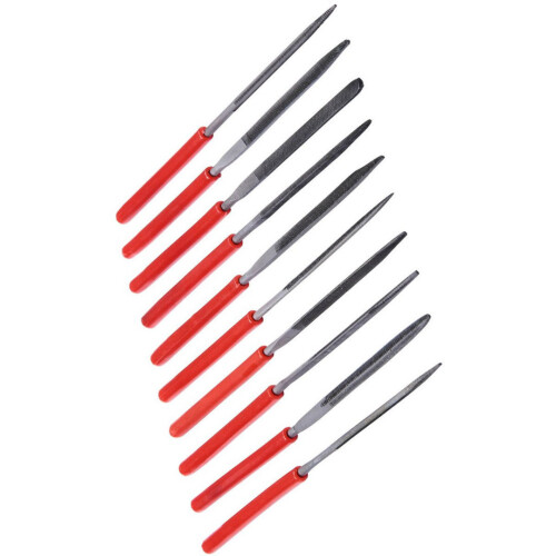 10Pc Mini Needle File Set Precision Micro Files Craft Metal Work Amtech E1750 1