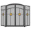 Panacea 15137 3 Panel Fireplace Screen 1