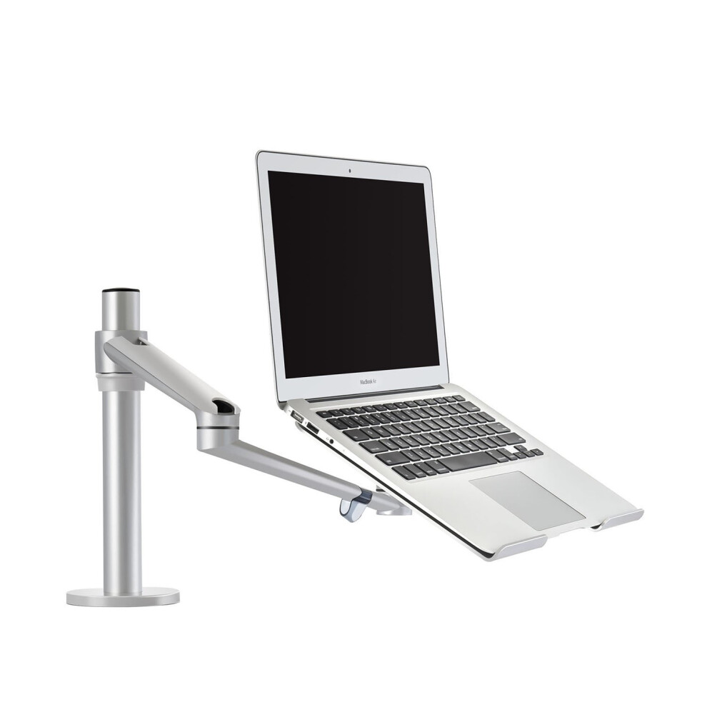 ThingyclubãÂ® Adjustable Aluminium Universal Single Laptop Notebook Or Tablet Desk Mount Arm Stand Bracket With Tilt And Swivel (Single Laptop -... 742920561987
