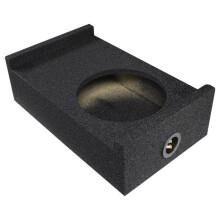 Qpower QBSHALLOW10DF Single 10 in. Universal Downfire or Behind the Seat Emplty Enclosure