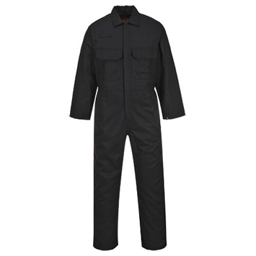 (Black & Red, 2XL) BizWeld Boilersuit
