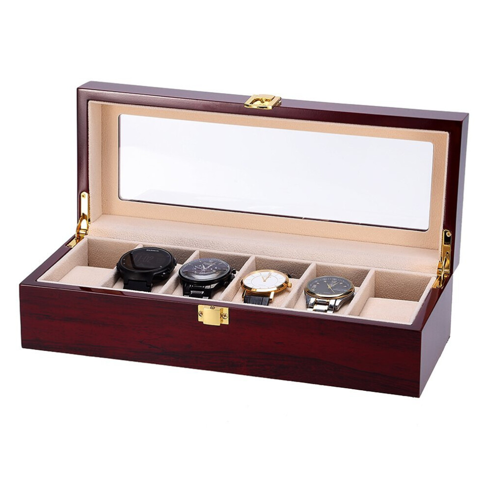 Watch Display Storage Box Jewelry Collection Case Organiser Holder Wooden