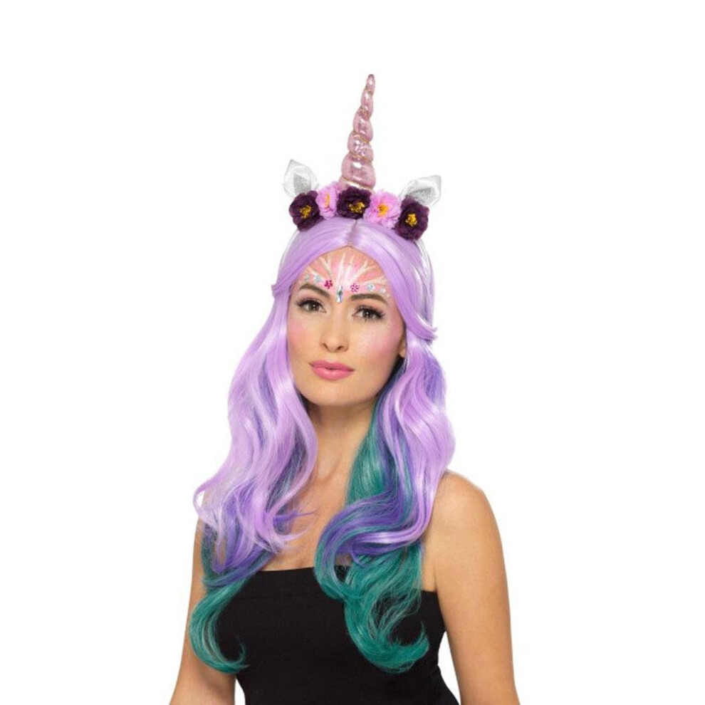 Smiffy's Womens Unicorn Make Up Kit Fancy Dress Accessory