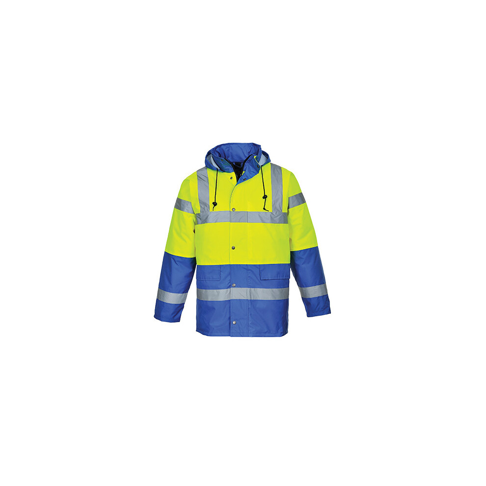 (Yellow & Light Red, Xl) Contrast Traffic Jacket 5036108132416
