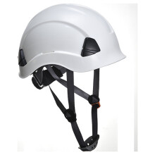 (White) Portwest PS53 Safety Helmet Hard Hat Short Peak