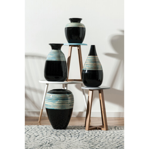 Premier Housewares Premier housewares Viborg Grey Bamboo Round Stool 1