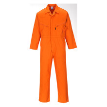 (Orange, 2XL) Zip Boilersuit