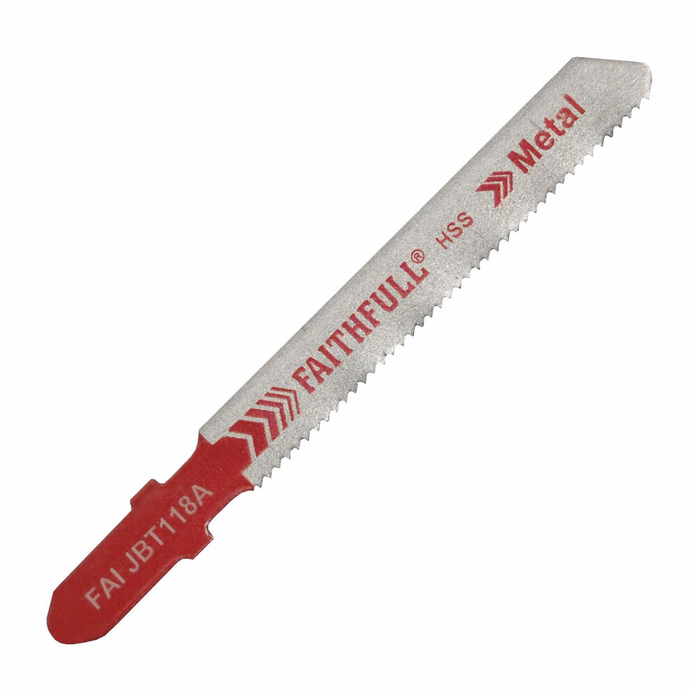 Faithfull JBT118A Jigsaw Blades - Metal (Pack of 5)