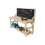 (6ft, Standard Legs) Wooden MDF Top Workbench With Pegboard Handmade 2