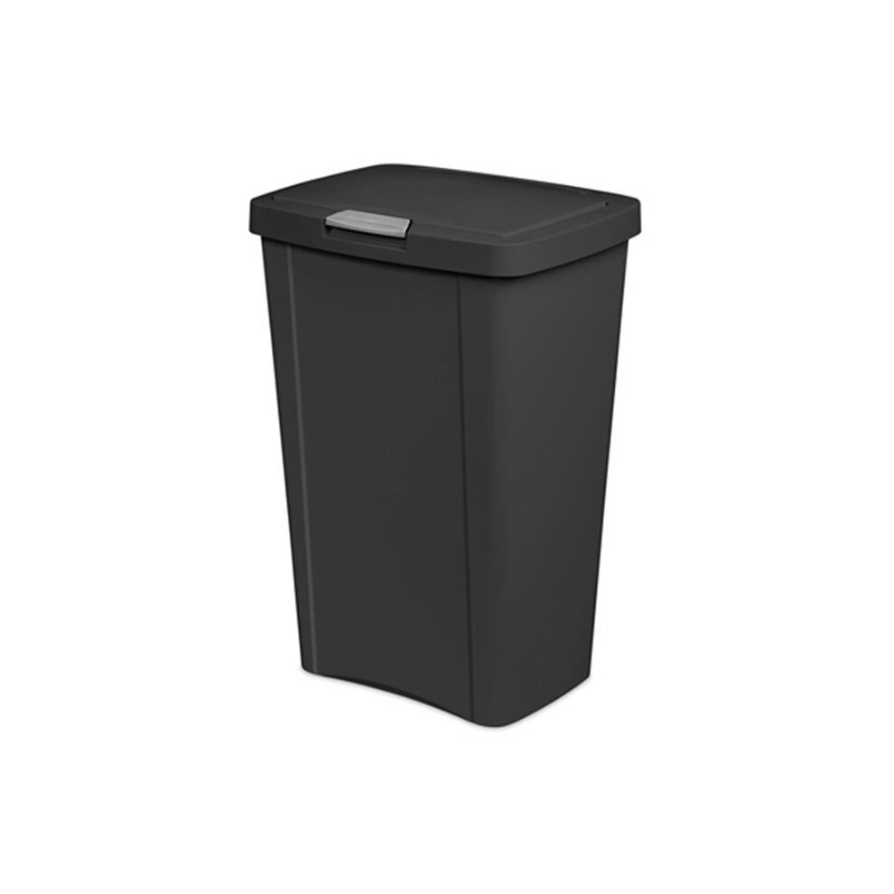 Sterilite 10459004 13GAL 49 ltr. Touch Top Wastebasket Can, Black