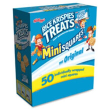 Keebler KEB12346 Rice Krispies Treats Original Mini Squares, 50 Per Box