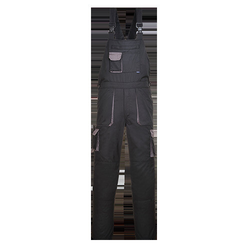 (Black, XL) Contrast Bib & Brace
