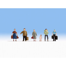 Hobby Series - Pedestrians with Luggage - OO/HO figures set Noch N18115 - F1