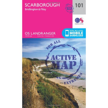 Landranger Active (101) Scarborough, Bridlington & Filey (OS Landranger Map)
