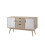 Timber Art Design UK Alford Sideboard 2 Doors 3 Drawers Storage Cabinet Cupboard Oak White 3