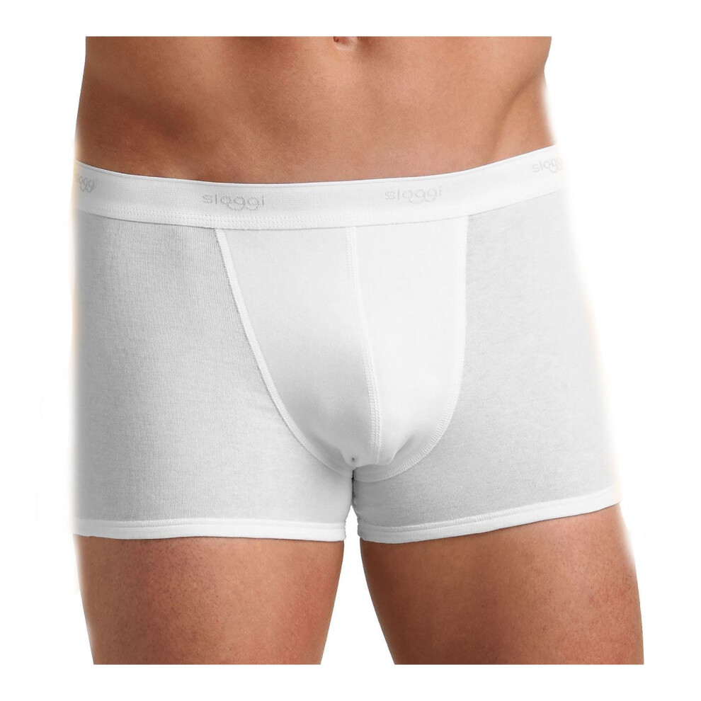 (32, White) Sloggi Basic Short 2P 2 Pack Briefs For Men