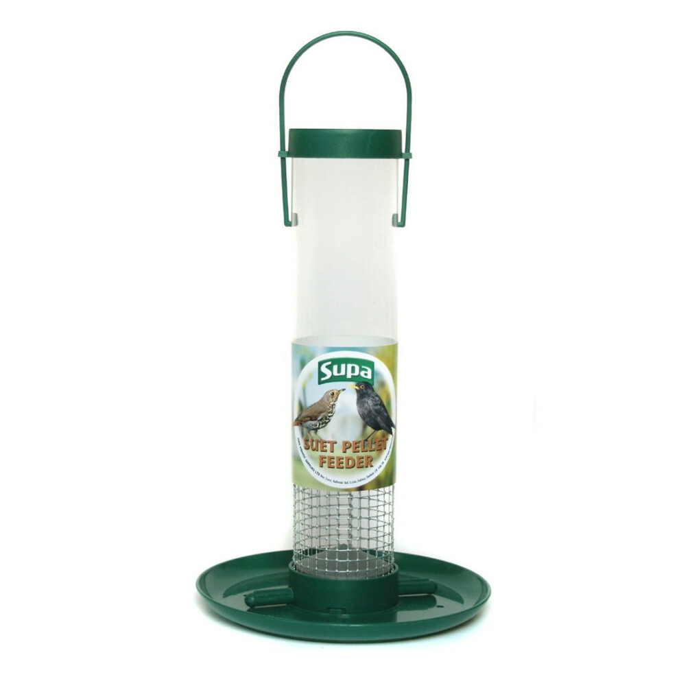 Supa Plastic Suet Pellet Feeder Green 30cm (12'') (Pack of 6)