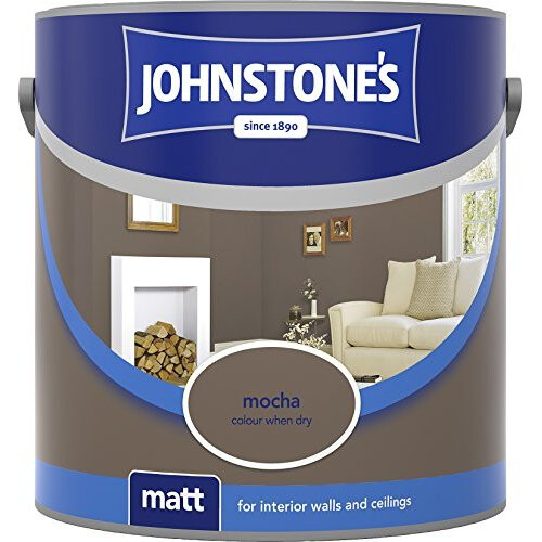 (Mocha, 2.5L) Johnstone's Matt Emulsion | Matt Wall Paint