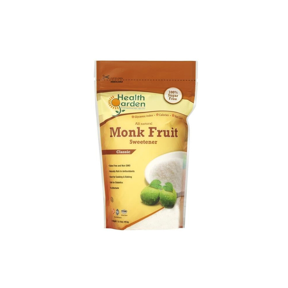 Health Garden 857722006199 Monk Fruit Classic All Natural Sweetener, 1 lbs - Pack of 6