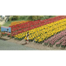 OO/HO Garden Scenery, 120 tulips, flowers plants+plates Busch 1206 free post F1